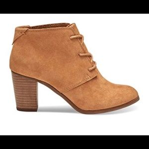 Toms Booties Lunata Lace-up burgundy